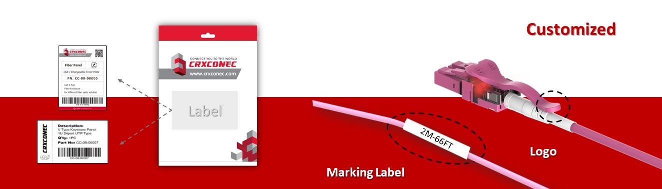 Aangepaste OM4 Simplex LC-kabel met LED-functie